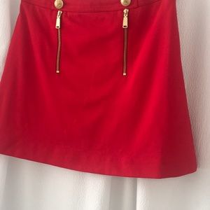 Red wool mini skirt **WINTER CLEARANCE**